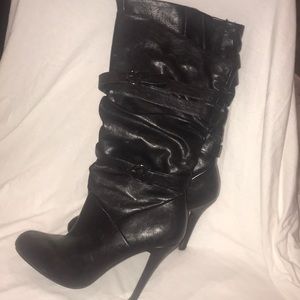 High heeled boots